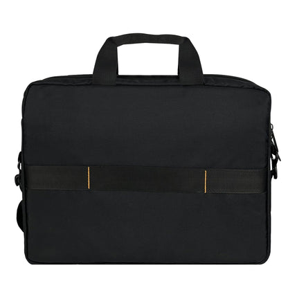 Kompakte Laptoptasche bis 14 Zoll – Umhänge- & Tragetasche mit Zubehörfächern, schwarz